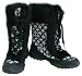 Coach Signature Jennie Black and White Snow Boots