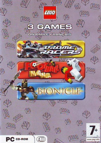 Lego - Pack 3 jeux : Drome Racers + Football Mania + Bionicle