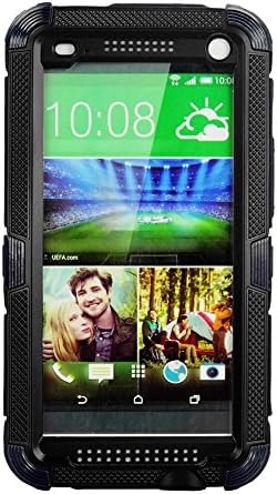 Cobblehome™ Aluminum Metal Corning Gorilla Glass Case, Newest Extreme Shockproof Dustproof Weatherproof Limited Waterproof Case Military Heavy Duty Protection Hard Cover, 3 Months Warranty, Perfect Hiking Camping Running Outdoors for HTC One M7 (Black)