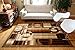 Feraghan/New City New City Brand New Contemporary Modern Squares Circles Area Rug, 9' x 12', Brown/Beige
