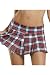 Be Wicked BW830 Pleated Plaid School Girl Skirt,color White,size S/M