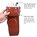 [Fujifilm Instax Mini 8 Case] - CAIUL 2nd Generation [Update Version] Comprehensive Protection Instax Mini 8 Case With Soft PU Leather [ Film Count Show and Easy to Reload Film Design ] (Brown)