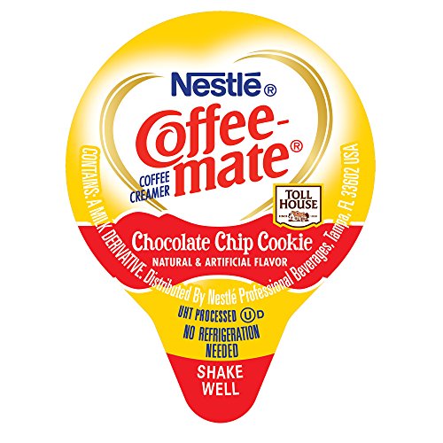 NESTLE COFFEE-MATE Coffee Creamer,Toll House Chocolate Chip Cookie, 0.375oz liquid creamer singles