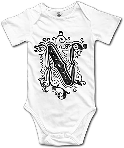 Curly Letter N Comfortable Unisex Baby Romper For Baby