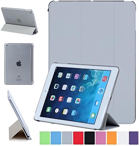ADiPROD Slim-Fit Smart Case Cover for Apple iPad Air iPad 5 with Auto Sleep/Wake Feature (Gray)