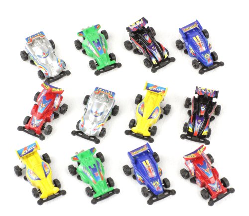 Kids Authority Pull back Race Cars - 2 Inches - 1 Dozen Assorted