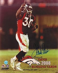 Terrell Davis Autographed Photo - 8x10 - Autographed NFL Photos