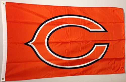 Orange Chicago Bears Flag 3x5 Nylon NFL Banner