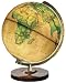 National Geographic Globes 15 34 53S The Voyage - 14 Inch Diameter Illuminated Brown Ocean Globe with Wood Table Top Stand