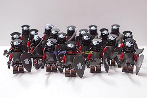 Minifigures 20 x Uruk-Hai w Sword Armor Shield