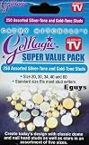 Gemagic - Gem Magic 250 Assorted Silver and Gold Tone Studs. Super Value Pack.