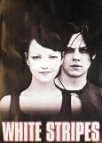 White Stripes (Jack & Meg, B&W) Black Wood-Mounted Music Poster Print - 24