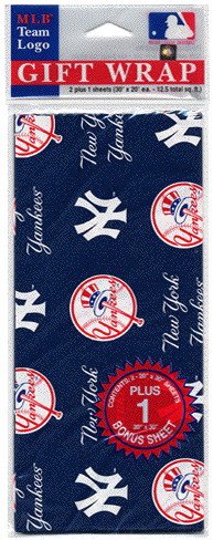 New York Yankees Wrapping Paper (Flat w/ Bonus Sheet)