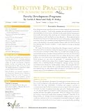 Effective Practices for Academic Leaders: Faculty Development Programs (Effective Practices for Academic Leaders Archive)