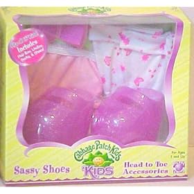 Cabbage Patch Kids Pink Sassy Shoes Set Head to Toe Accessories by Cabbage Patch Kids