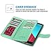LG G4 Case, ULAK Multi Card Wallet Wallet Case with 9 Credit Card Slots + Synthetic Leather Construction for LG G4 (5.5