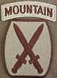 10th Mountain Division Desert Shoulder Sleeve Insignia