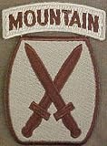 10th Mountain Division Desert Shoulder Sleeve Insignia