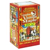 Celestial Seasonings Black Tea, Decaf Canadian Vanilla Maple, Tea Bags, 20-Count Boxes (Pack of 6)