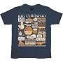 Big Lebowski Quote Mashup Navy T-shirt Tee