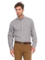 Pedro del Hierro Camisa Fantasía (Verde Oscuro)