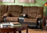 Ronan Love Seat in Palomino Brown Micro Fabric
