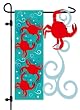 A Couple of Crabs Sculpted Artistic Blend Garden Size Flag A Couple of Crabs Sculpted Artistic Blend Garden Size Flag