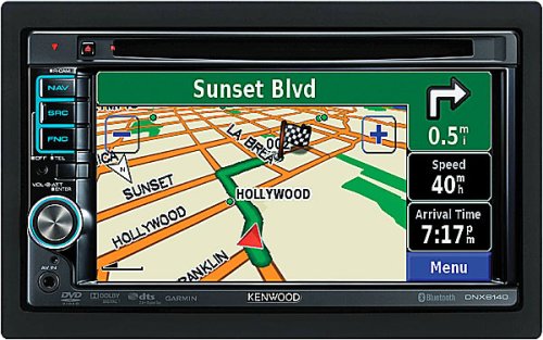 Kenwood DNX6140 6.1-Inch Wide Double-DIN In-Dash Nagivation with Built-in Bluetooth USB/iPod Direct Control/DVD Receiver