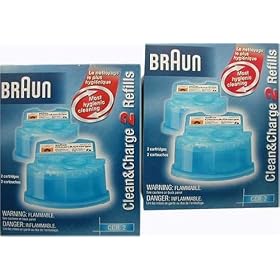Braun Clean and Renew Cartridges (4 cartridges)