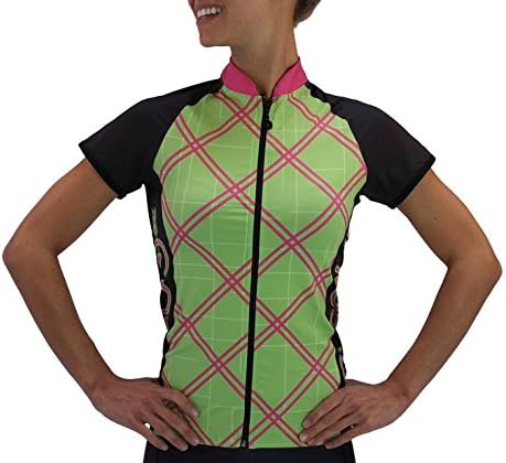 Coeur Sports-Cycling Jersey-Pink Tartan (Small)