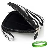 Black & White Zebra Animal Print Vangoddy Exclusive Double Padded Carrying  ....