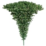 Barcana 5-Foot 350 Clear Light Ready Trim Half Upside Down Christmas Tree