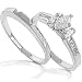 1/2ctw Marquise Diamond Wedding Ring Setin 14k White Gold (HI/I1)