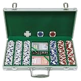Trademark Poker 11.5g Hold Em Poker Chip Set with Aluminum Case