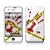 Apple iPhone Geh�use Skin Design Schutzfolie + Wallpaper - CSI Crime White