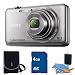 Sony Cyber-Shot DSC-WX9 16.1 MP Exmor R CMOS Digital Still Camera with Carl Zeiss Vario-Tessar 5x Wide-Angle Optical Zoom Lens and Full HD 1080/60i Video (Silver) Bundle Includes DSC-WX9 (Silver) , 4 GB Memory Card, Camera Carrying Case and Cleaning Kit