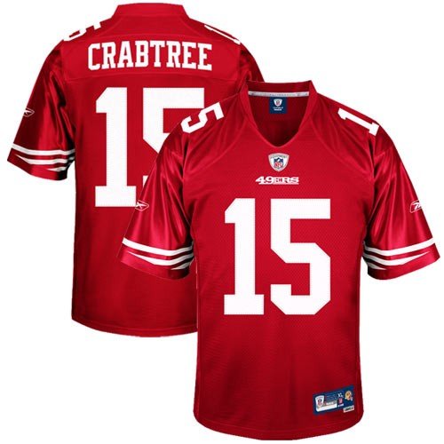 Reebok San Francisco 49ers Michael Crabtree Premier Jersey Large
