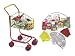 5100T823JGL. SL75  Honey Can Do CRT 01511 Medium Folding Shopping Cart Rolling 4 Wheel Utility Wagon, Black