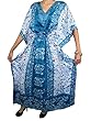 Kaftans Turquoise Blue Long Caftan Elephant Row Bohemian Womans Coverup Kaftans Turquoise Blue Long Caftan Elephant Row Bohemian Womans Coverup