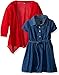 Limited Too Girls' 2 Piece Set Cardigan and Denim Dress