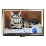 Limited Edition Violano Cigarette Money Case Tabby Cat