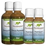 Native Remedies Focus Formula And Brightspark Combopack (two Of Each), 0.4 Units