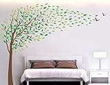 Pop Decors Removable Vinyl Art Wall Decals Mural for Nursery Room, Flying in The Wind