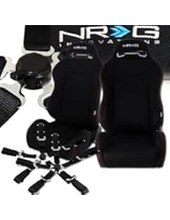 From Amazon.com. Click for details:
 Automotive Parts and Accessories: Universal NRG Type R Style Black Cloth Reclinable Racing Seats w/ Sliders + Black 5 Point Cam Lock Harness - NRG Automotive Parts and Accessories: Universal NRG Type R Style Black Cloth Reclinable Racing Seats w/ Sliders + Black 5 Point Cam Lock Harness - NRG