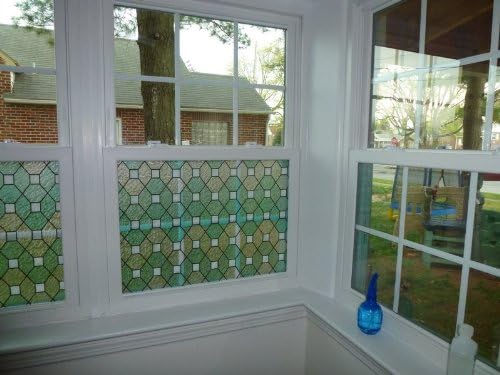 7ft Decorative Privacy Adhesive-free Static-cling Window Film Treatments #028