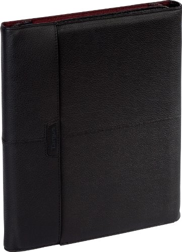 Targus Zierra Leather Portfolio for Apple iPad 16GB, 32GB, 64GB WiFi + 3G, iPad 2 THZ062US (Black/Burgundy)