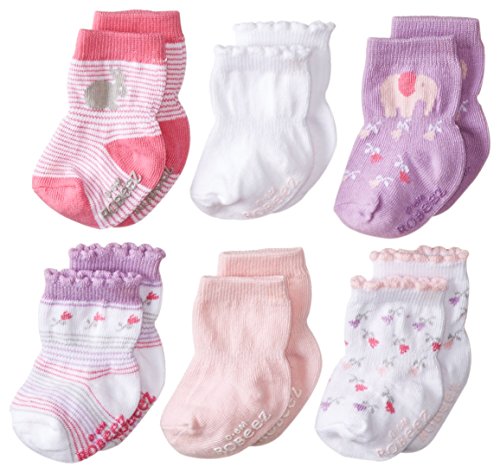 Robeez Baby-Girls Newborn 6 Pack Baby's Favorite Socks