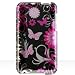 Search : Premium Designer Hard Crystal Snap-on Case for Apple iPod Touch 2, 8GB, 32GB, 64GB - Cool Pink Butterfly Print