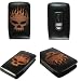 PREMIUM LEATHER CASE POUCH with SKULL DESIGN for MOTOROLA Q, Q9h, Q9c, Q9m / SAMSUNG i607 BLACKJACK, i617 BLACKJACK 2, SCH-I760 / HTC EXCALIBUR, DASH, S620 / BLACKBERRY 8800, 8820, 8830 (Choose from Black or Brown)