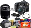 Sony Alpha DSLRA350X 14.2MP Digital SLR Camera W/ DT 18-70mm f/3.5-5.6 & DT 55-200mm f/4-5.6 Zoom Lenses + Transcend 8GB Compact Flash 133x + 55mm UV Filter + Willoughbys Starter Kit